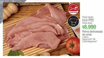 Jumbo Pierna deshuesada de cerdo x 500 g oferta