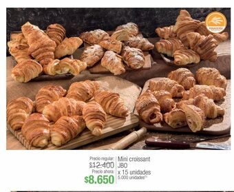 Jumbo Mini croissant jbo x 15 unidades oferta