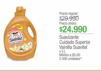 Jumbo Suavizante cuidado superior vainilla suavitel x 5 l oferta