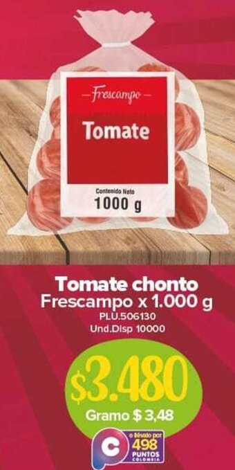 Super Inter Tomate Chonto Frescampo 1.000g oferta