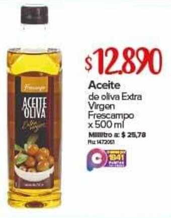 Super Inter Aceite de Oliva Extra Virgen Frescampo 500ml oferta