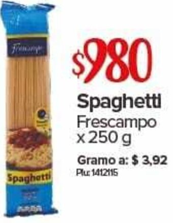 Super Inter Spaghetti Frescampo 250g oferta