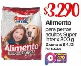 Super Inter Alimento para Perros Adultos Super 800g oferta