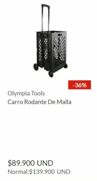 Homecenter Olympia Tools Carro Rodante de Malla oferta