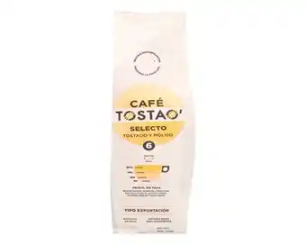 Café tostado y molido tostao 500 g