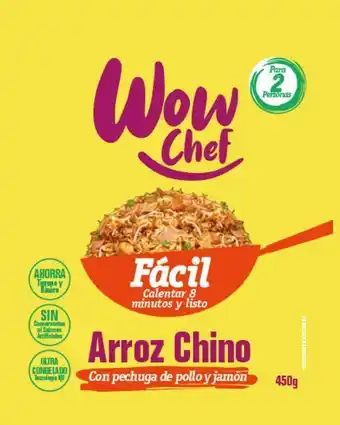 Justo & Bueno Arroz chino wow chef 450 g oferta