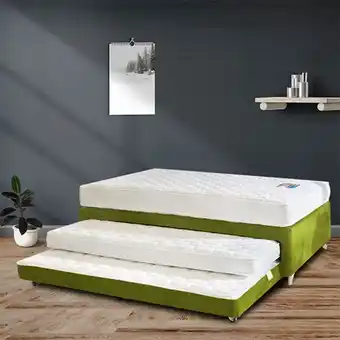 Americana de Colchones Combo twin bed master grafito 120*200 oferta