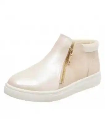 Payless Botas perla con ziper para niñas oferta