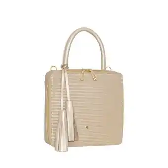 Bon-Bonite Bolso en cuero grabado color oro oferta