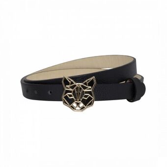 Bon-Bonite Cinturón color negro ónix en cuero napa oferta