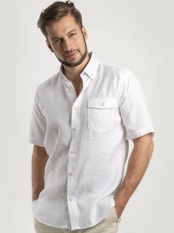 Gino Passcalli Camisa hombre efecto lino oferta