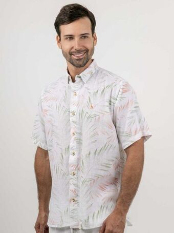 Gino Passcalli Camisa hombre mc lino oferta