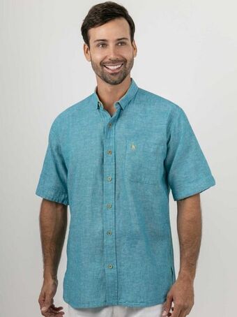 Gino Passcalli Camisa hombre mc lino oferta