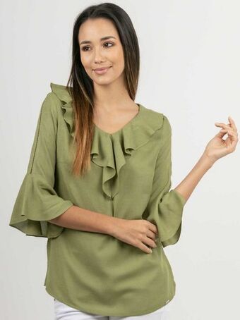 Gino Passcalli Blusa sc efecto lino oferta
