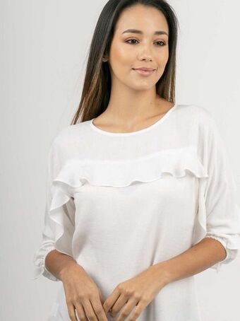 Gino Passcalli Blusa sc efecto lino oferta
