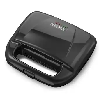 Wafflera black +decker placas antiadherente 2 puestos 760w | wm120b