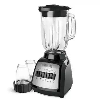 Licuadora black & decker dura pro 10 velocidades 550w 2 vasos | blbd210gb-2g