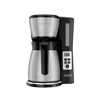 Cafetera black + decker 12 tazas programable térmica negra | cm2046s-la