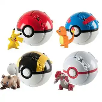 Linio 4pcs pokemon diferentes tipos poke ball oferta