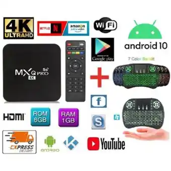 Linio Combo tv box android 10, 4k dd 8 gb, ram 1 gb + mini teclado con mouse oferta
