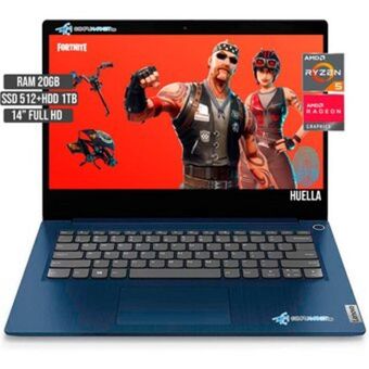 Linio Portatil lenovo amd ryzen 5 5500u hasta 4.0ghz ssd 512 + hdd 1tb ram 20gb huella oferta