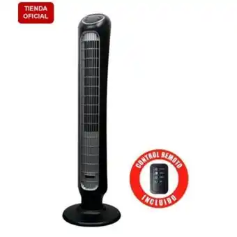 Linio Ventilador torre sankey silencioso control remoto negro oferta