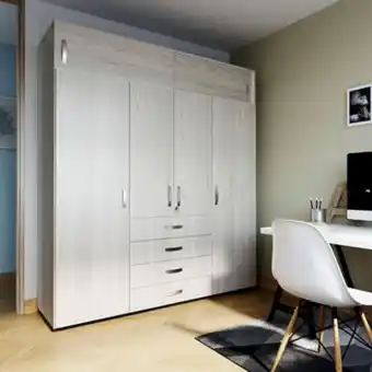 Linio Armario dual v2 200x180x49.9cm ceniza oferta