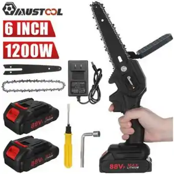 Linio Mustool 1200w 6 pulgadas mini sierra de cadena eléctrica sierra recargable pabring motosierra invanstante juegos de jardín si oferta