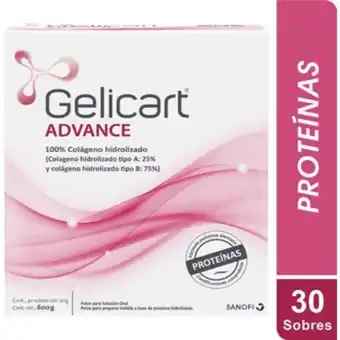 Linio Gelicart advance colágeno hidrolizado x 30 sobres oferta