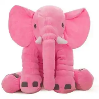 Linio Peluche elefante rosado bebe almohada gigante 60 cm oferta