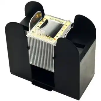 Linio Máquina para barajar cartas, mezclador barajador automático de naipes, juegos de mesa - negro oferta