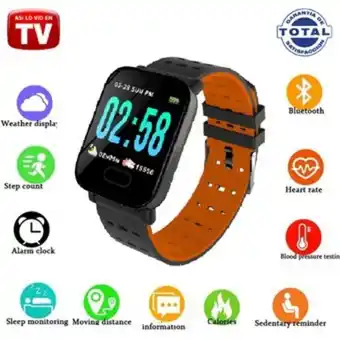 Linio Reloj inteligente tv smartwatch a6 plus gym fit pulsera oferta