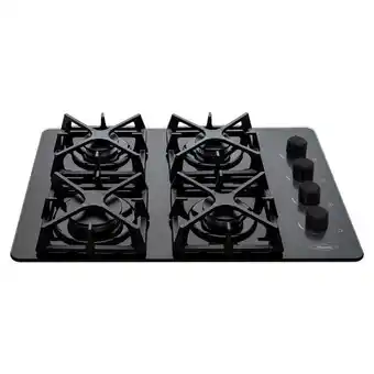 Estufa de empotrar pfc cristal negro 60x43 cm gas natural