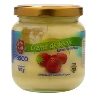 MegaTiendas Crema de leche pasco x 180 g oferta