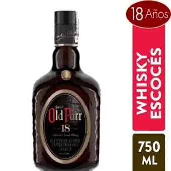 MegaTiendas Whisky old parr 18 años x 750 ml oferta