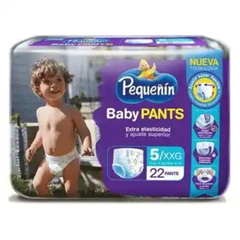 MegaTiendas Pañal pequeñín baby pants etapa 5 x 22 unds oferta
