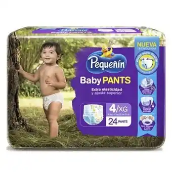 MegaTiendas Pañal pequeñín baby pants etapa 4 x 24 unds oferta