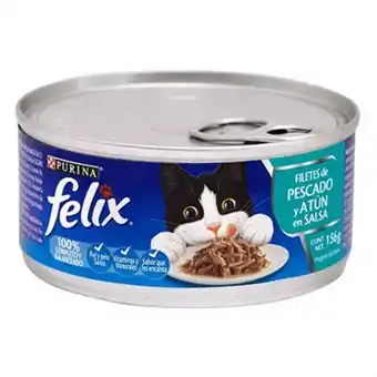 MegaTiendas Alimento felix filete de pescado y atún en salsa x 156 g oferta