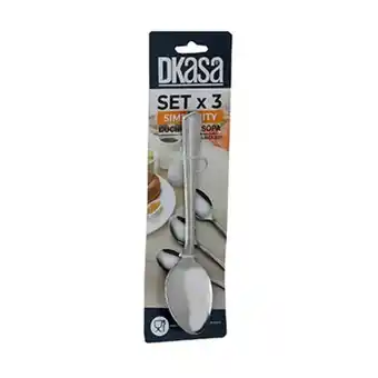 MegaTiendas Set de cucharas dkasa para sopa x 3 unds oferta
