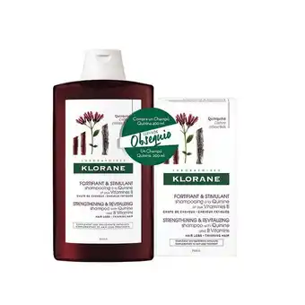 Cutis Kit klorane quinina 400ml gratis shampoo oferta