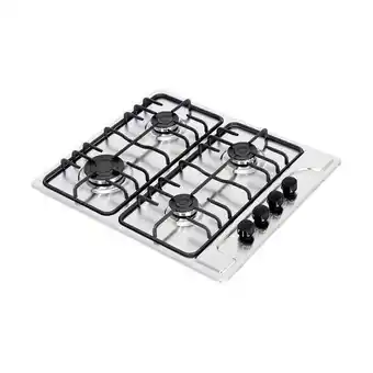 Alfa Estufa de empotrar en acero inoxidable de cuatro puestos de 59cm gas natural oferta