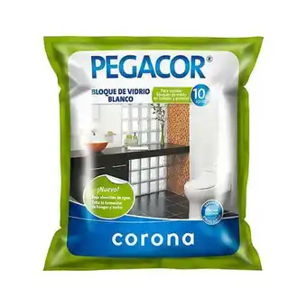 Tienda Cerámica Corona Pegacor® bloque de vidrio blanco oferta