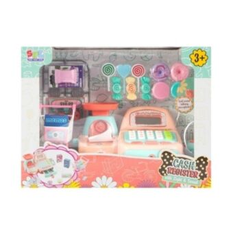 Alkosto Set de caja registradora electrónica de juguete con carro de supermercado cash register oferta