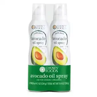 Chosen foods aceite de aguacate en spray 2 unidades / 4.7 oz