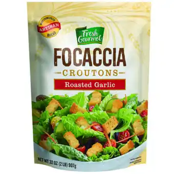 Fresh gourmet crutones de focaccia 907 g / 32 oz
