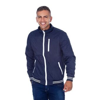 Los Tres Elefantes Chaqueta hombre azul oscuro con cremallera oferta