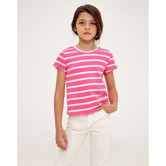 Los Tres Elefantes Camiseta rosada rayas niña oferta