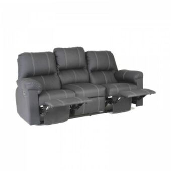 Sofa reclinable terranova de 3 puestos 3 reclinan electrónico