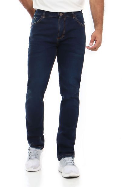 Joystaz Jeans Jean straight fit, cuatro bolsillos, color azul oscuro oferta