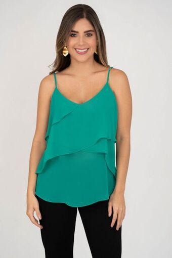 Unipunto Blusa de tiras doble capa oferta